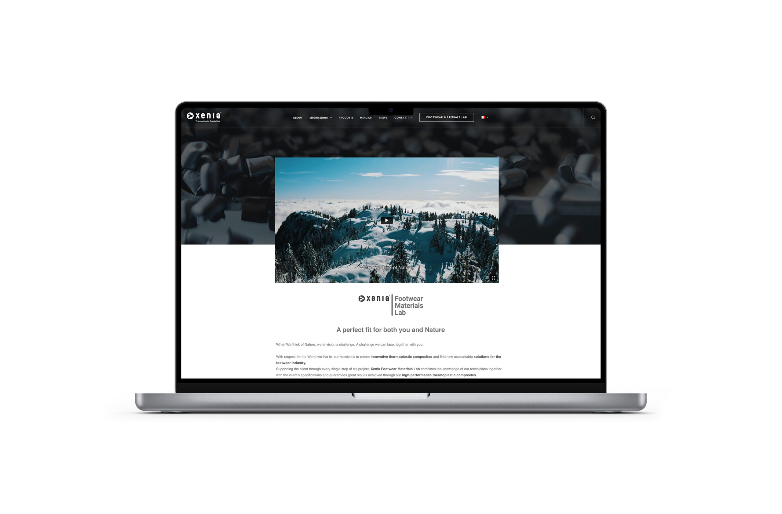 Mockup notebook website