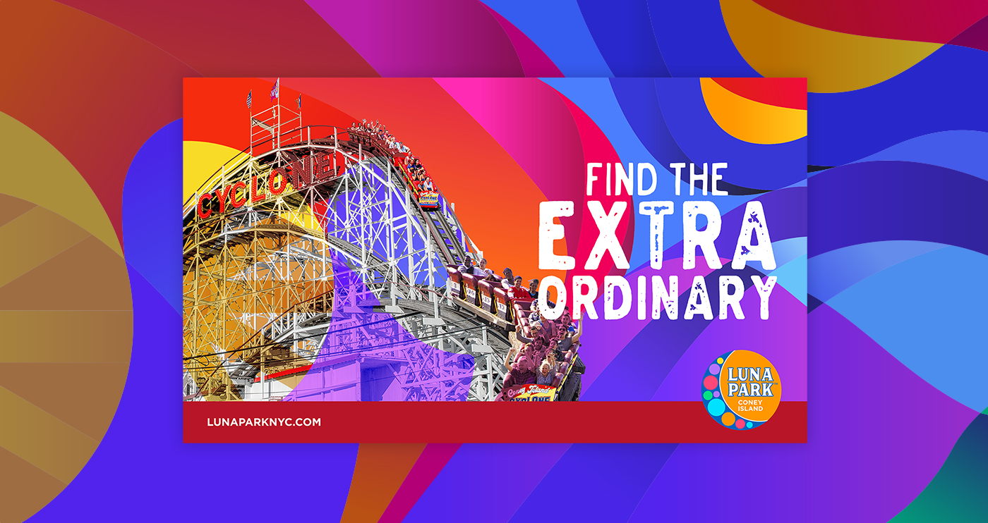 grafica per luna park coney island