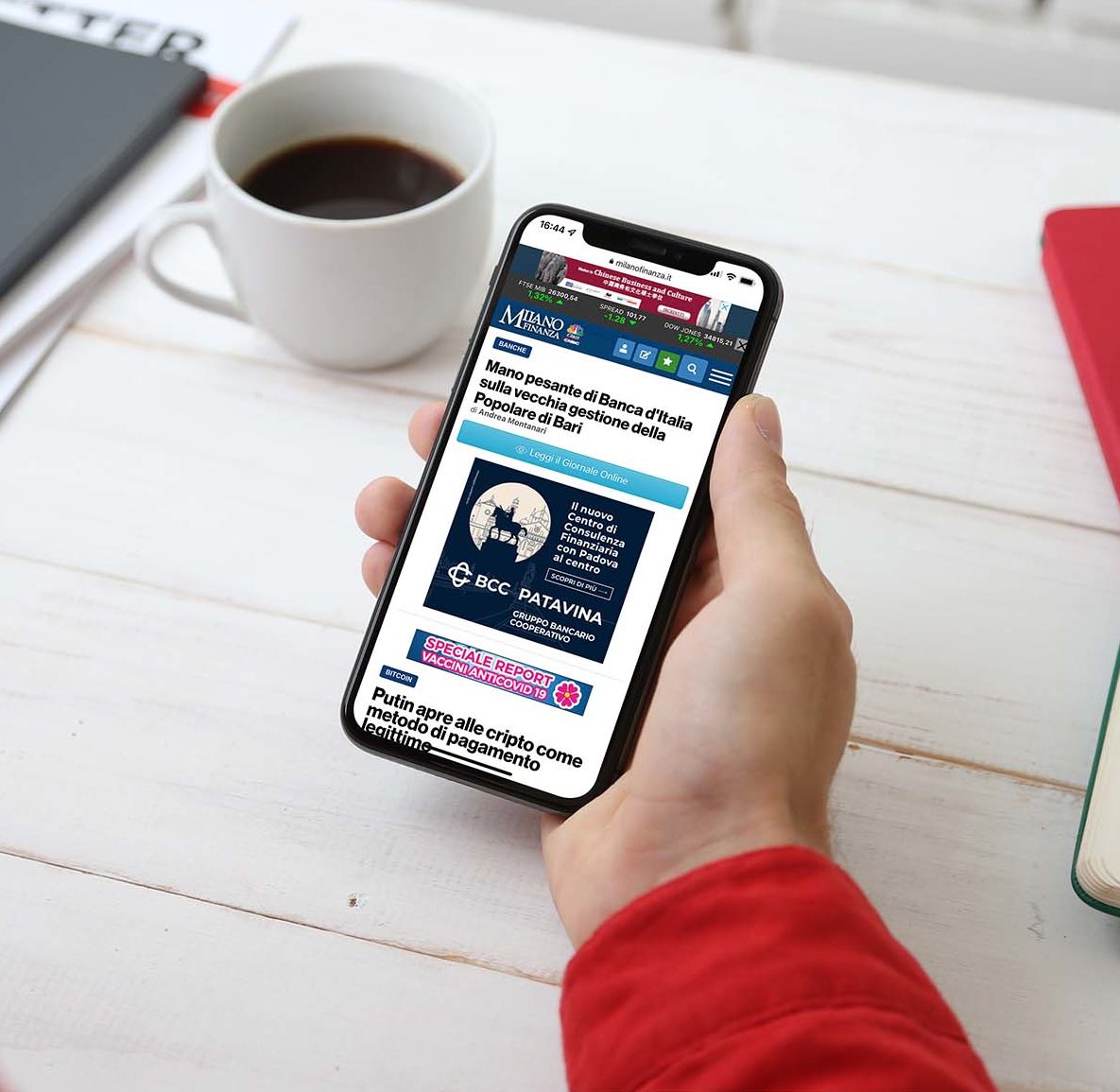 mockup di adv su mobile