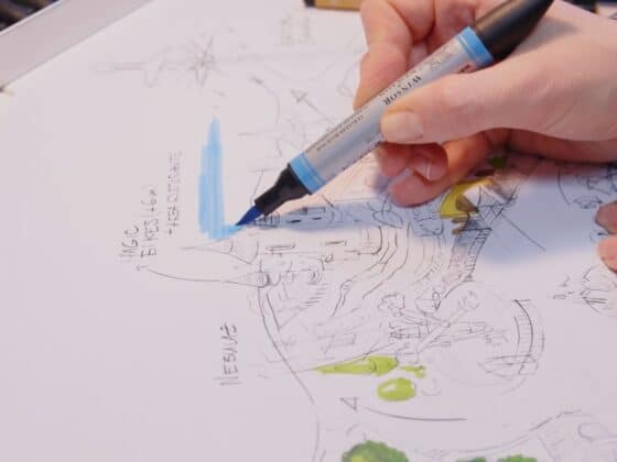 disegno tematizzazione parco