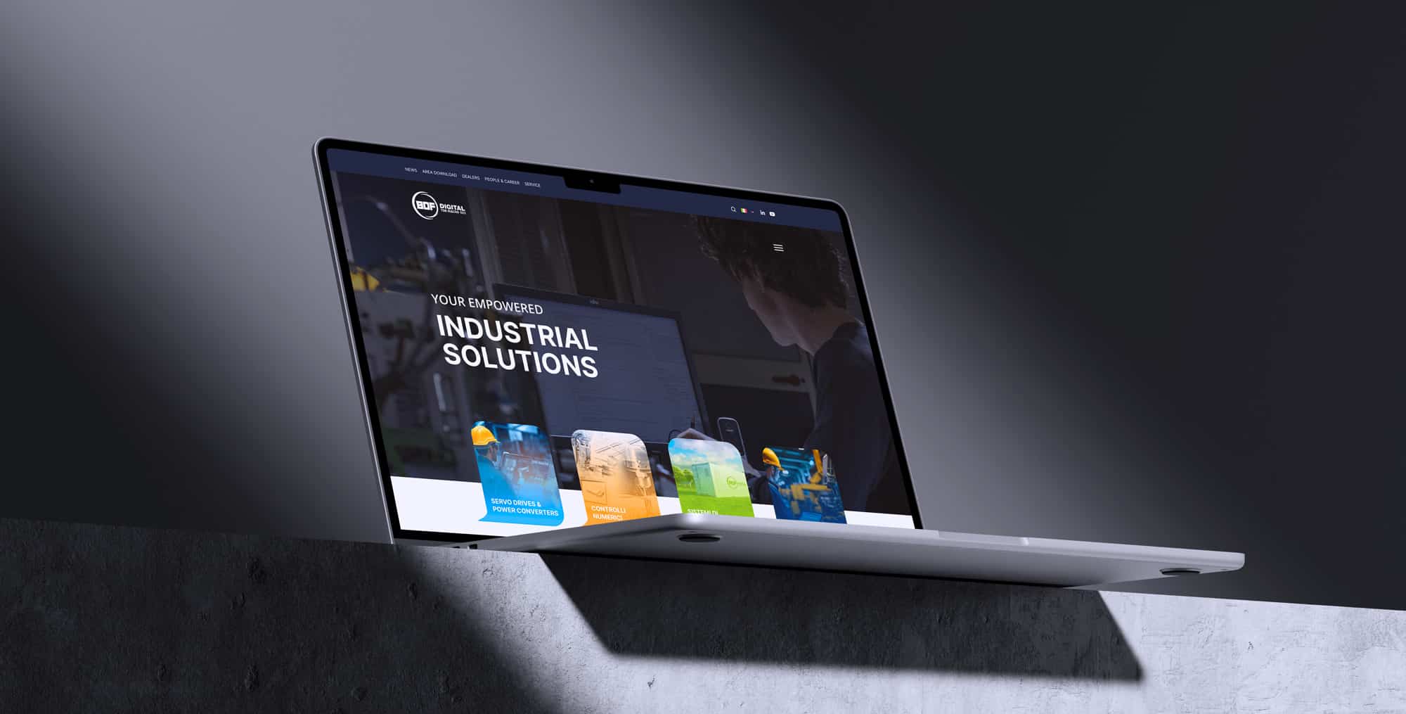 Mockup notebook website