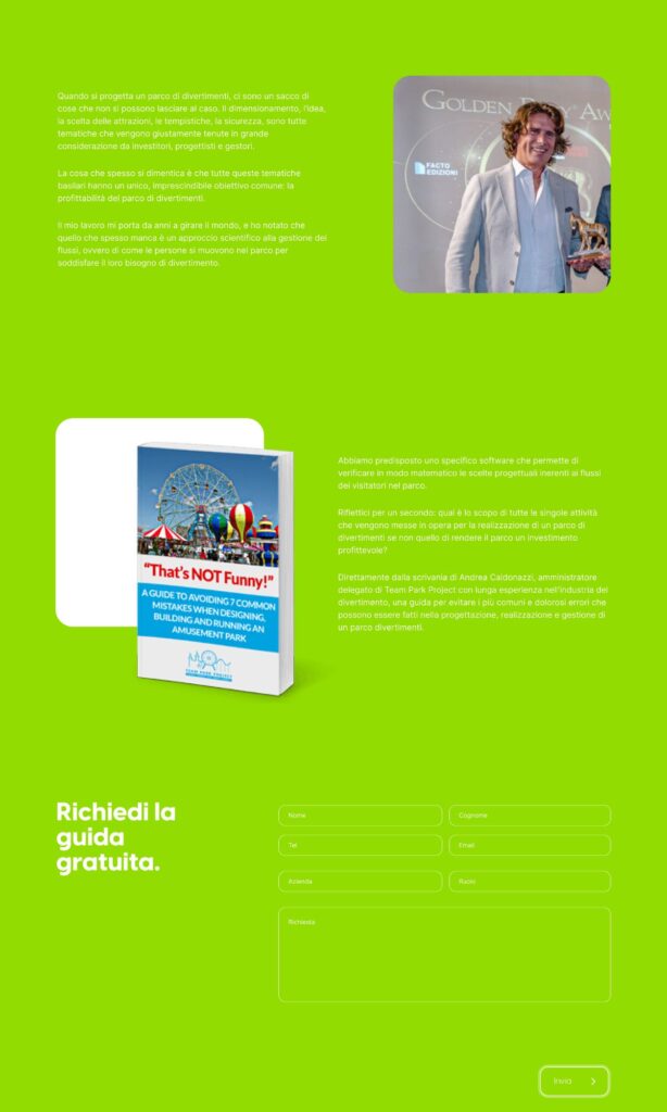 Wireframe sito web