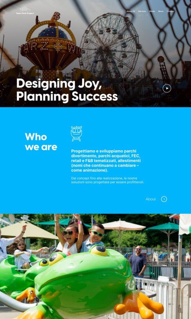 Wireframe sito web