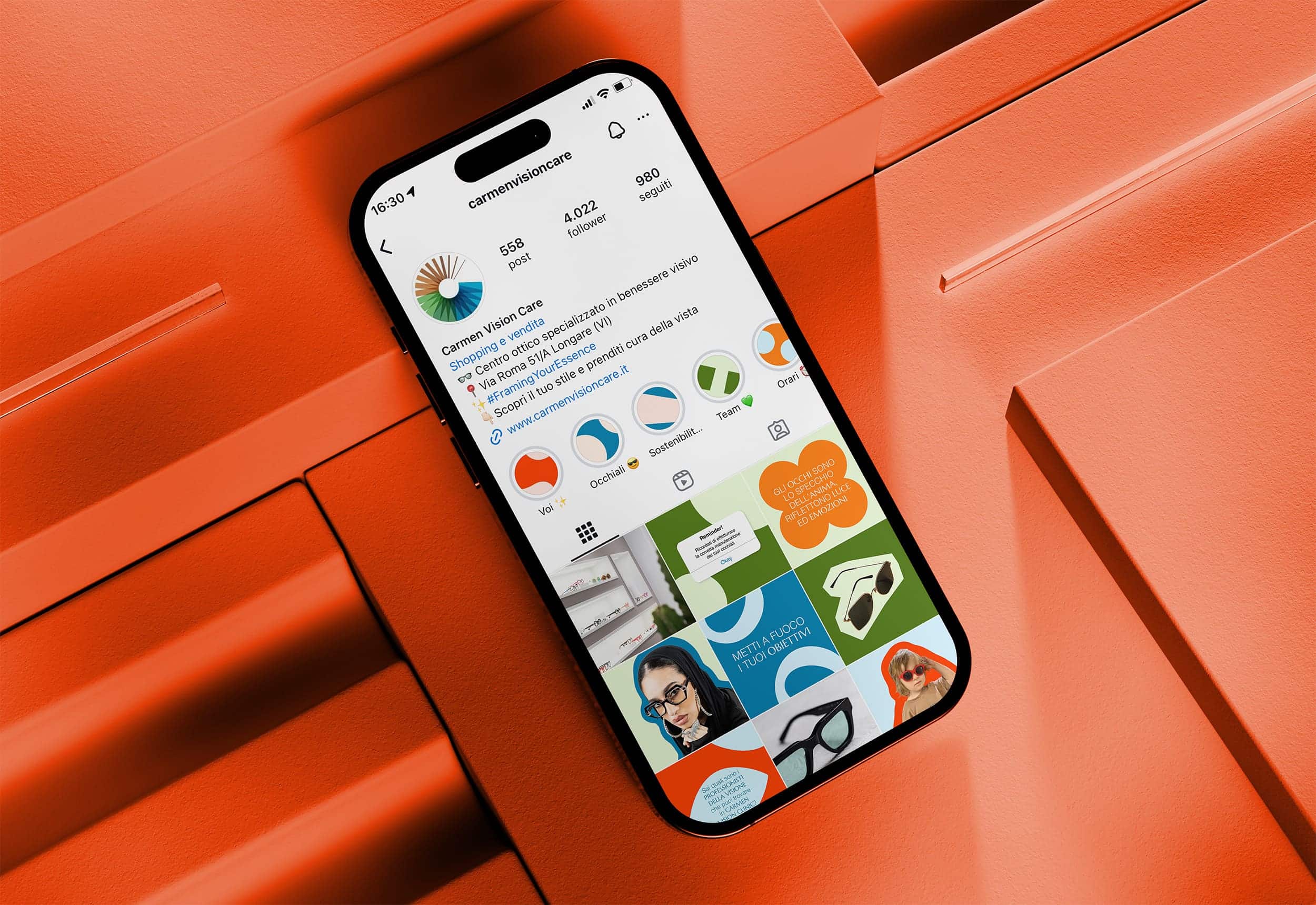 Mockup nuovo sito web mobile