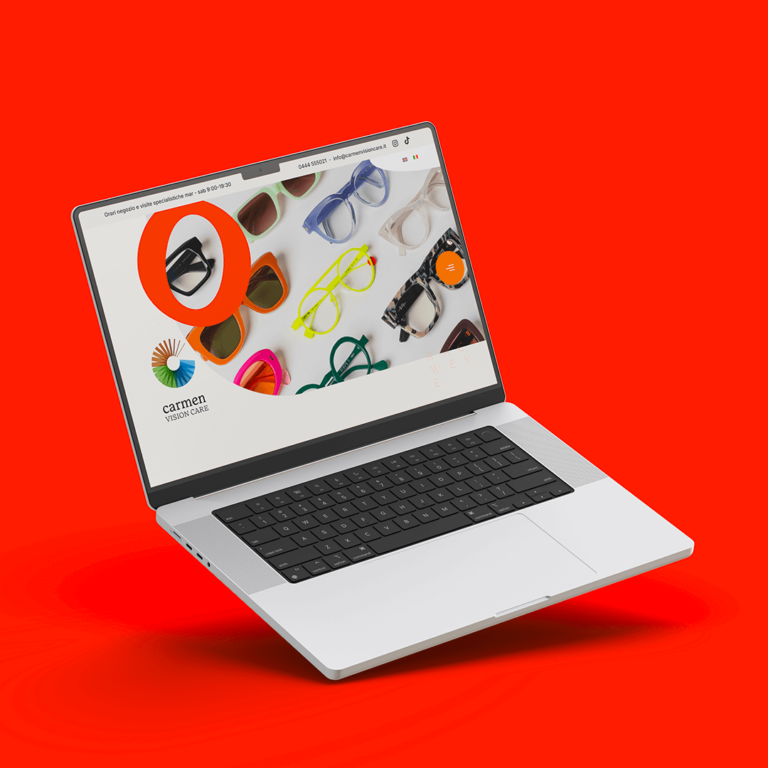 Mockup nuovo sito web desktop