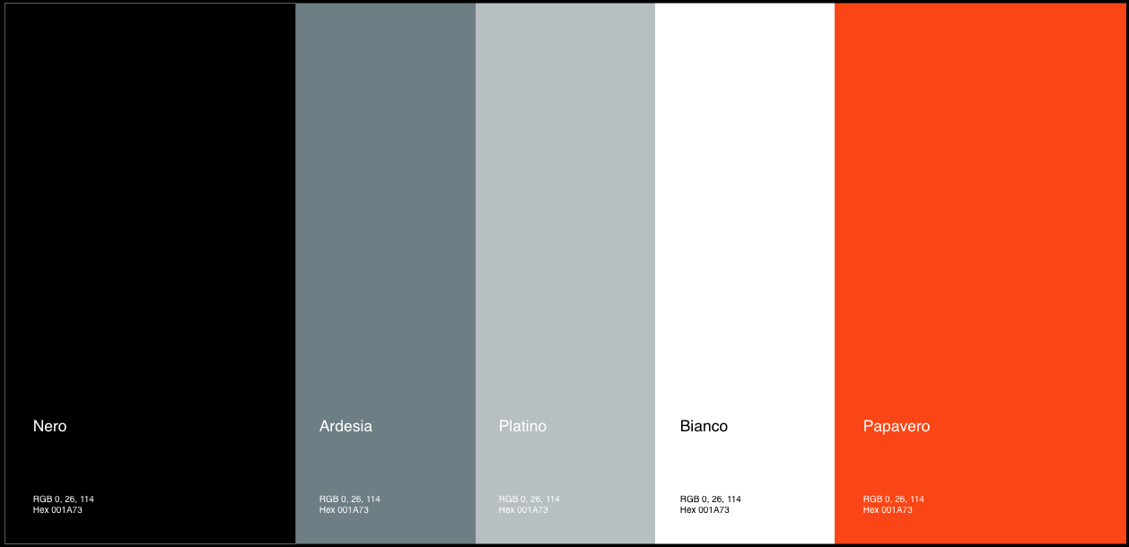 Palette colori Decima 1948